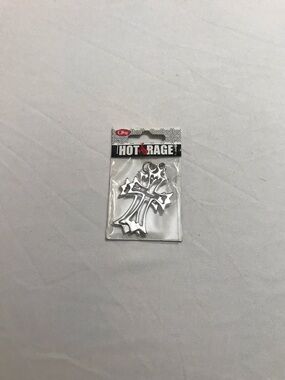 Hot Rage Silver Tone Gothic Cross Pendant Charm for Jewelry Making 2 pieces